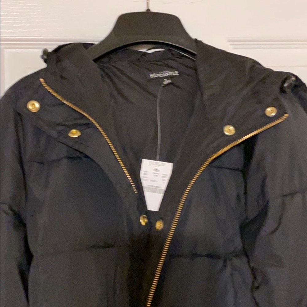 NWT J Crew Factory Belted Puffer Coat Sz S